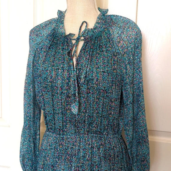 Rebecca Taylor Minnie Floral Women's Silk Dress - Picture 5 of 10